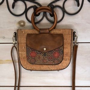 Anthropologie Mailibu Sky cork bag